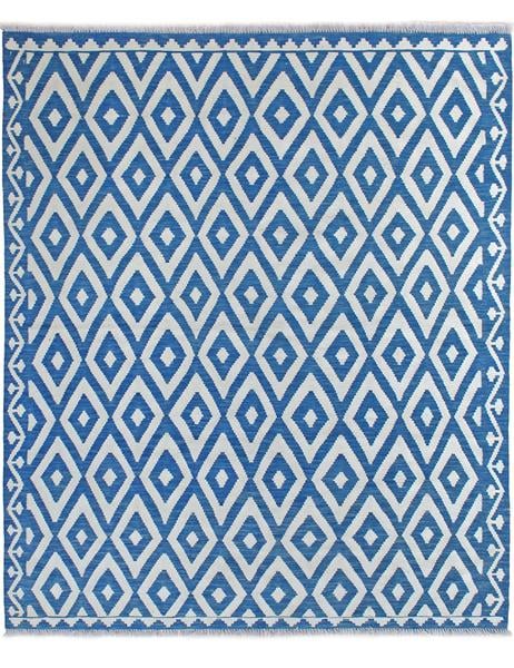 BAMYAN KILIM - 203cm x 177cm (6'8 x 5'10) - KILIM RUGS - HANDMADE RUG COMPANY