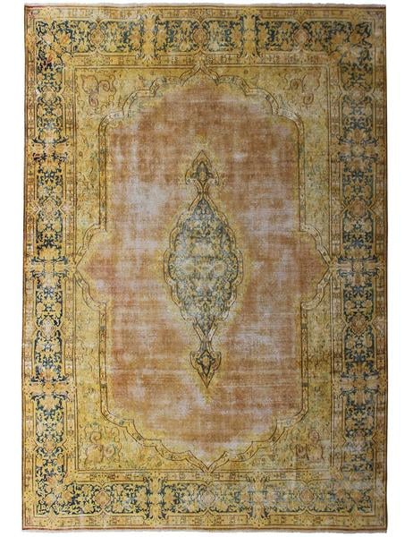 PLASTER BAYAT - 413cm x 294cm (13'6 x 9'7) - VINTAGE RUGS - HANDMADE RUG COMPANY