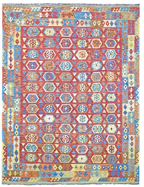 ARYANA KILIM - 257cm x 205cm (8'5 x 6'8) - KILIM RUGS - HANDMADE RUG COMPANY