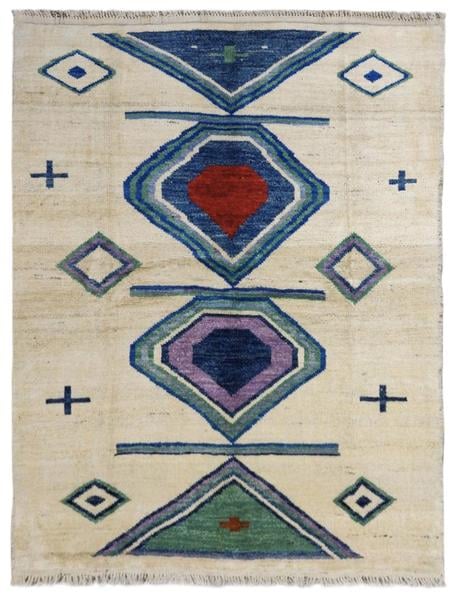 NOMADIC AFGHAN - 250cm x 178cm (8'2 x 5'10) - TRIBAL RUGS - HANDMADE RUG COMPANY