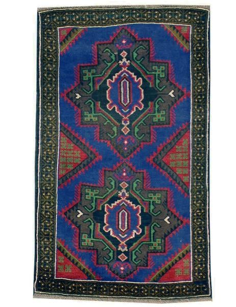 Baluch Rug - 143cm x 83cm (4-9ft x 2-9ft) - Tribal Rug - THE HANDMADE RUG COMPANY