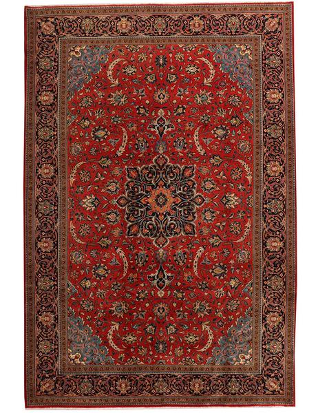 Fine Old Sarough - 339cm x 220cm (11'2 x 7'3) - Antique Rugs - HANDMADE RUG COMPANY