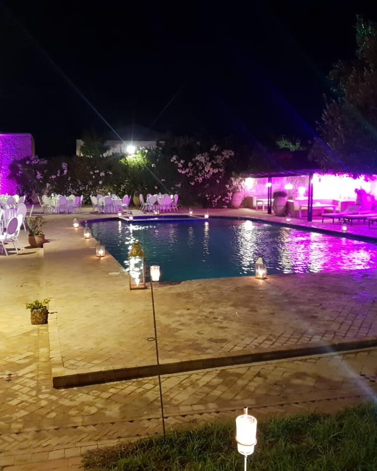 a pool with a pool and a pool in the background