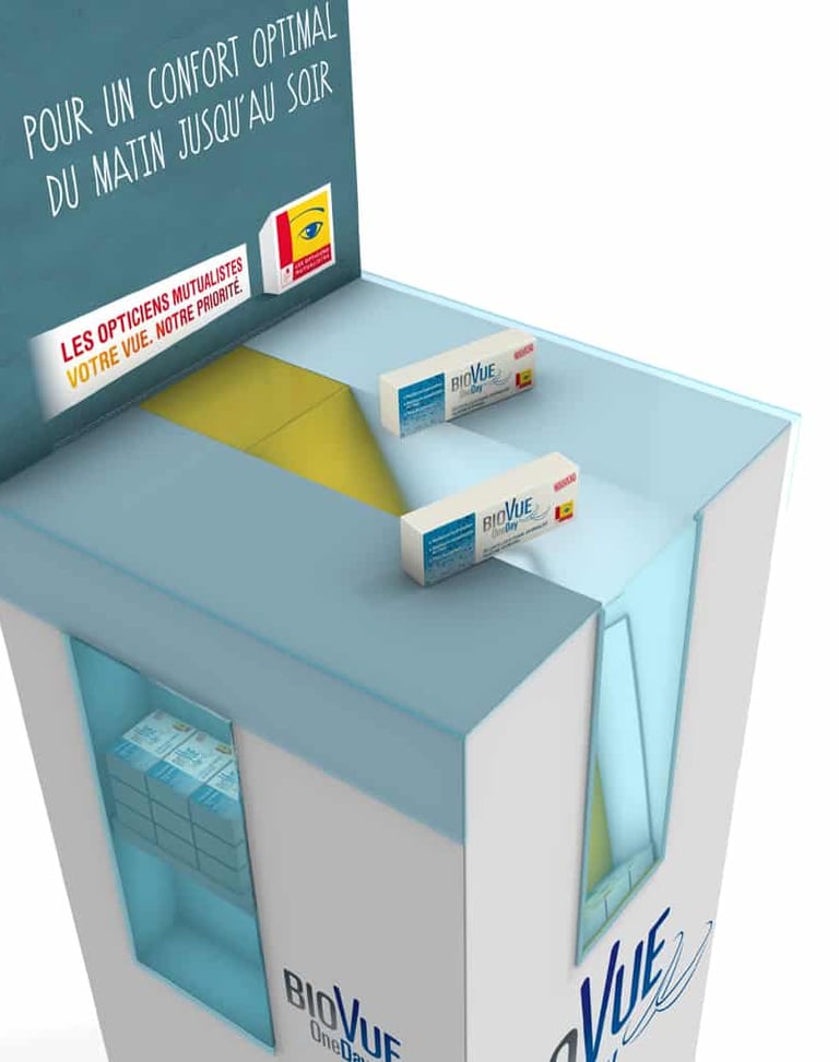 Modélisation d'un meuble rangement destiné au Opticien