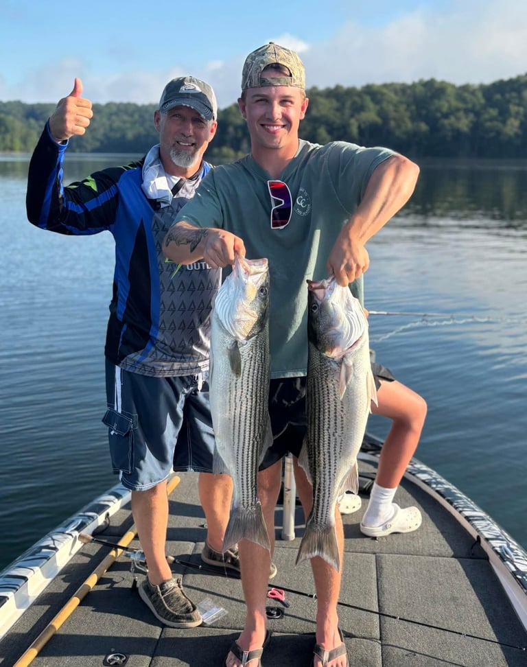 Striped bass fishing at its finest!