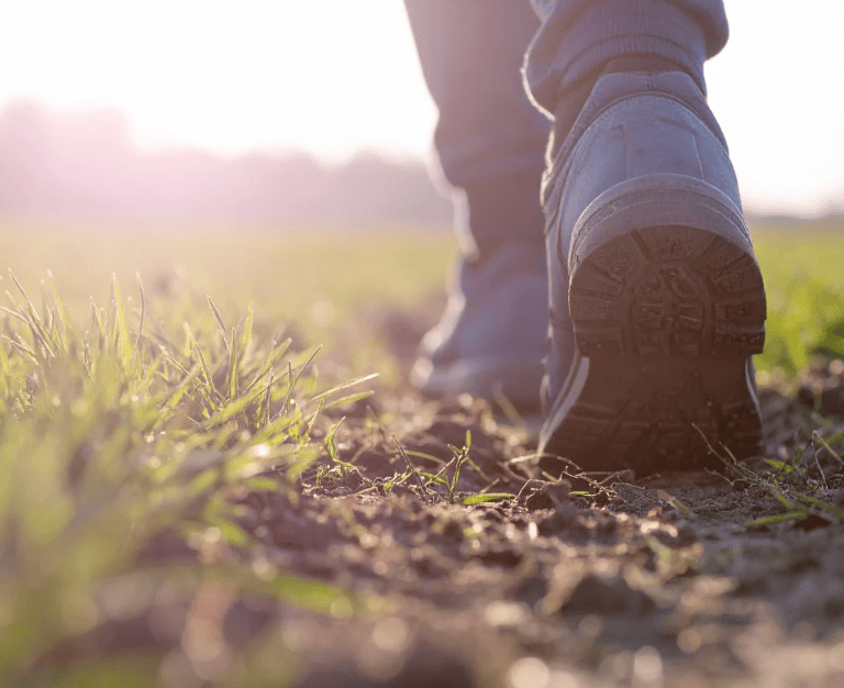 Person walking forward on a sunlit path, representing hope and progress in therapy Oregon