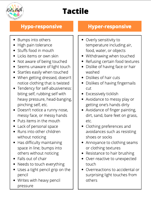 tactile sensory processing