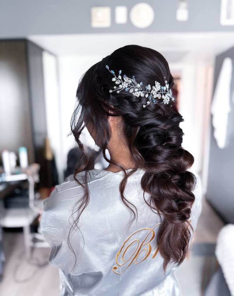 woven braid orange county laguna beach lodi wedding hair