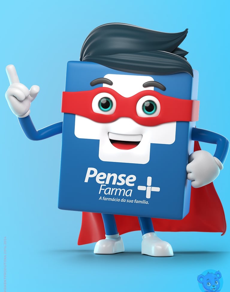 mascote 3D e personagem 3D