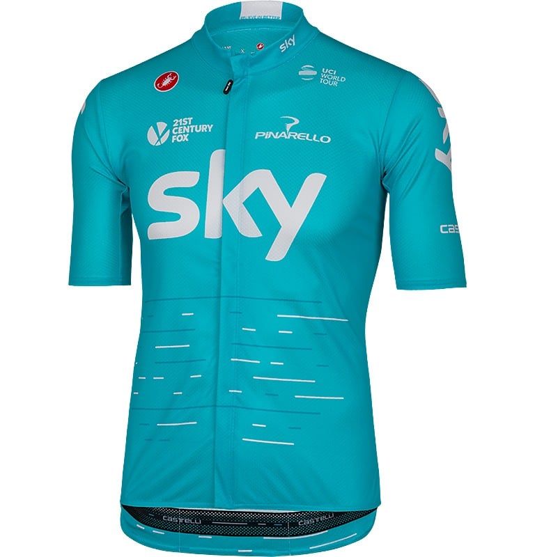 Team Sky blue cycling jersey