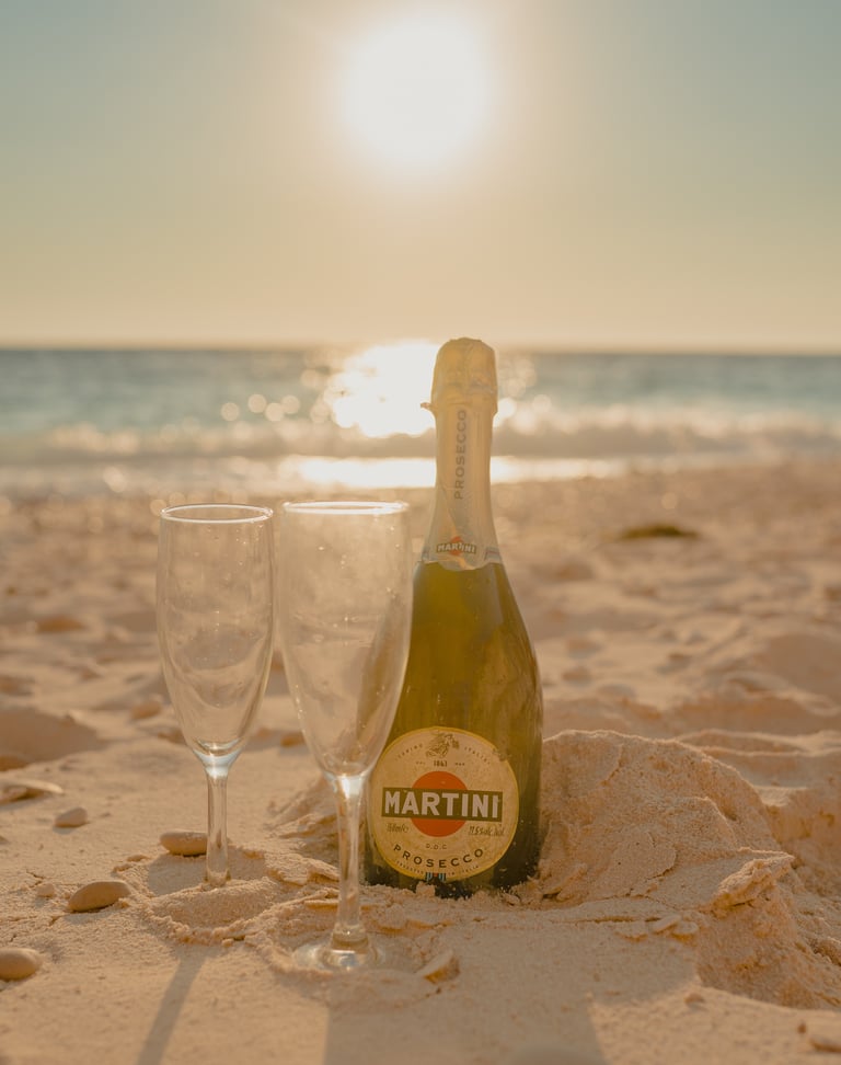 martini beach prosecco zakynthos
