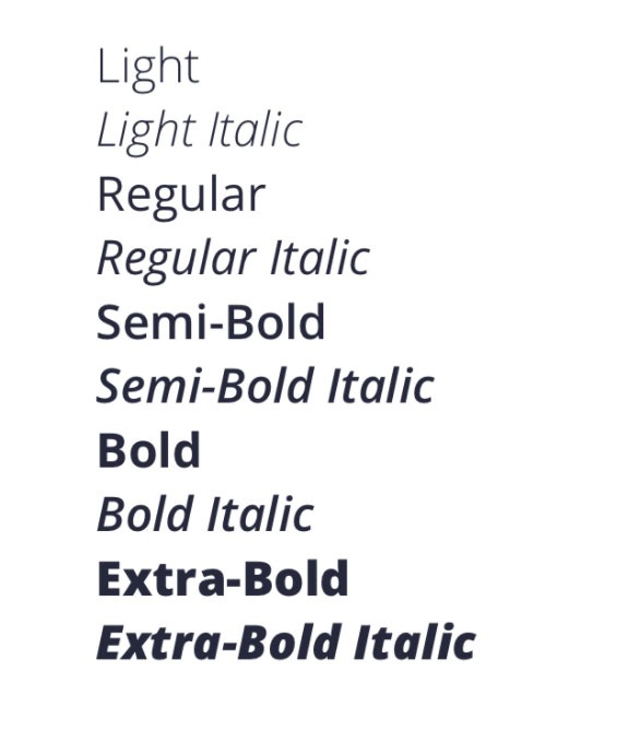 Typeface fonts