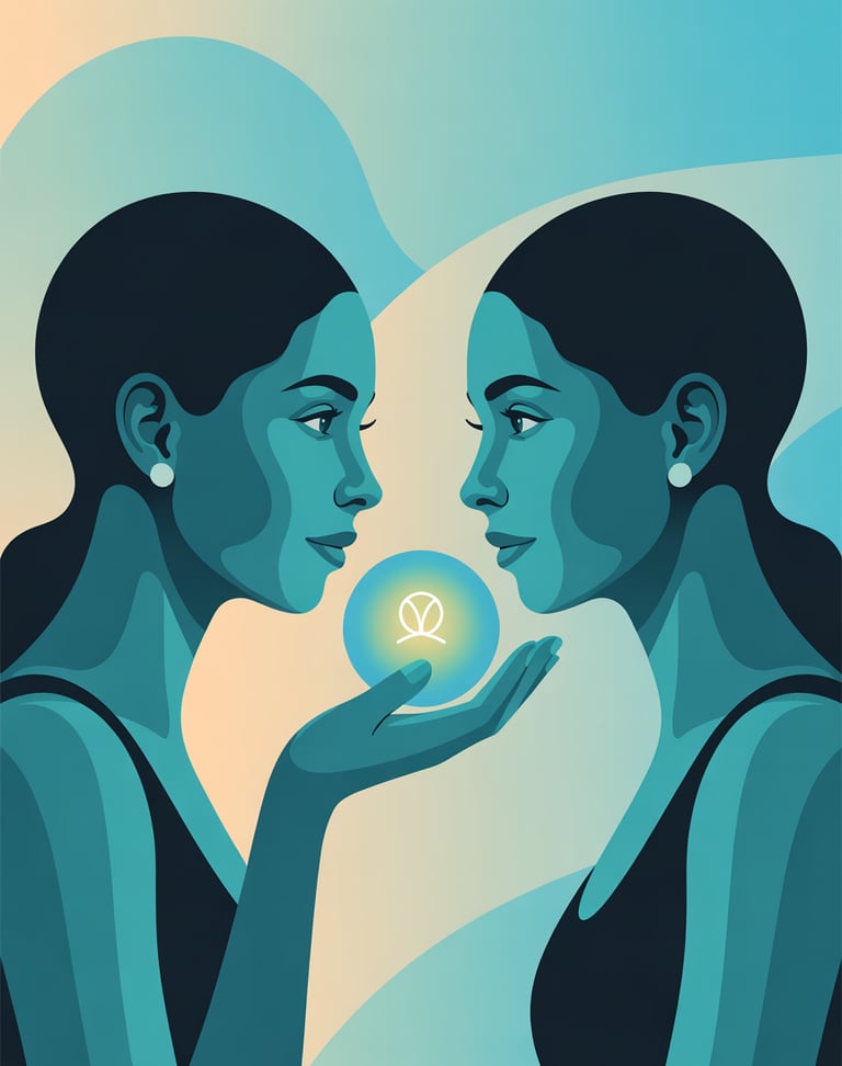 two women facing each other