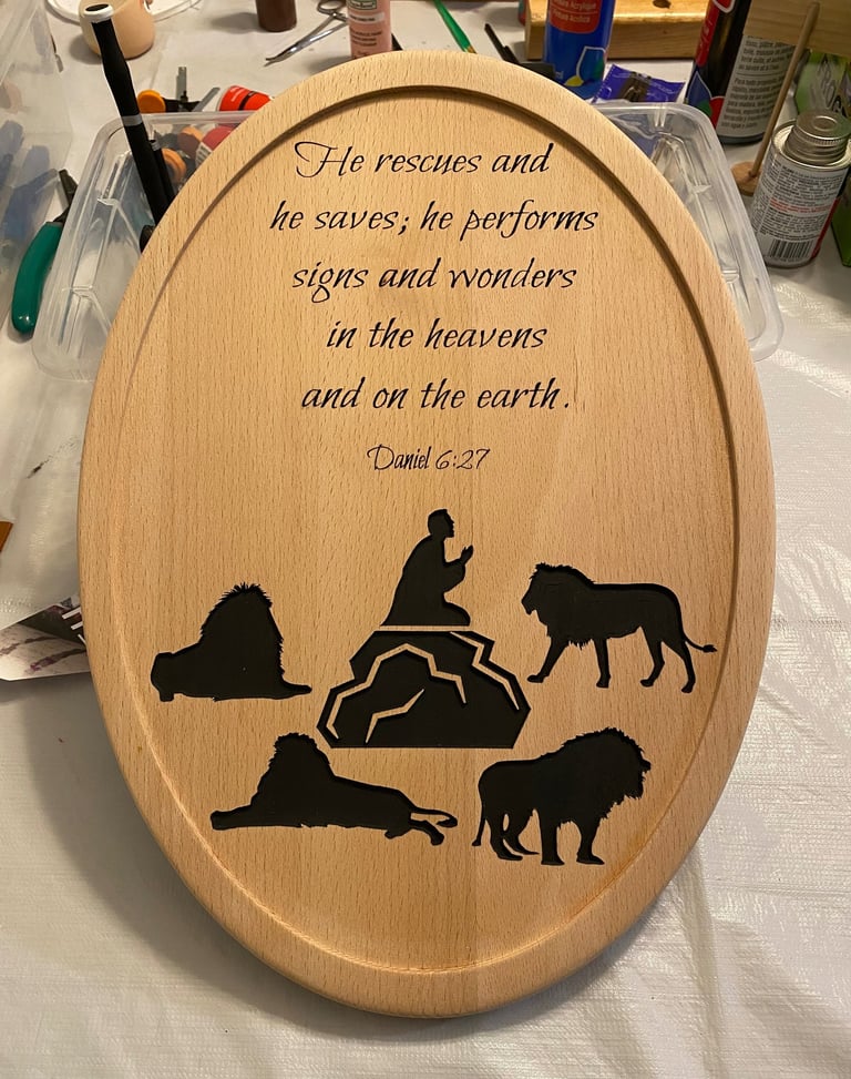 Daniel in lion's den sign