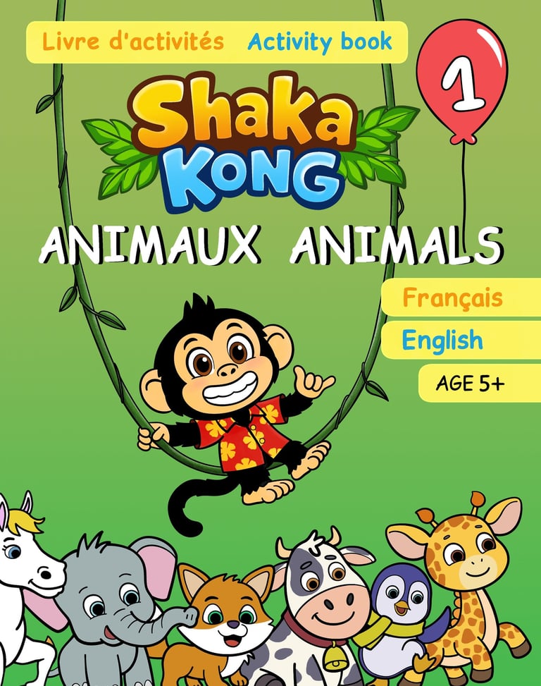 Shaka Kong bilingual activity book for children
