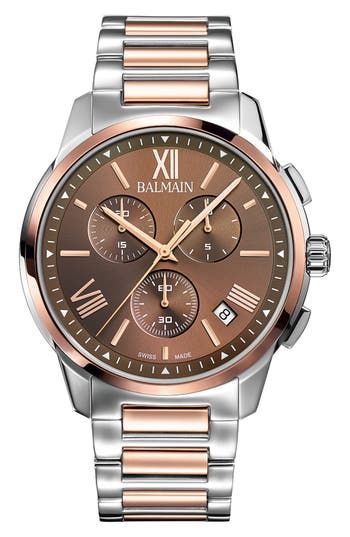 BALMAIN WATCH Madrigal Chronograph Bracelet Watch, 42mm