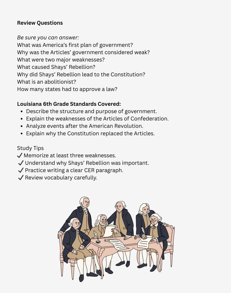 The Articles of Confederation pg 2