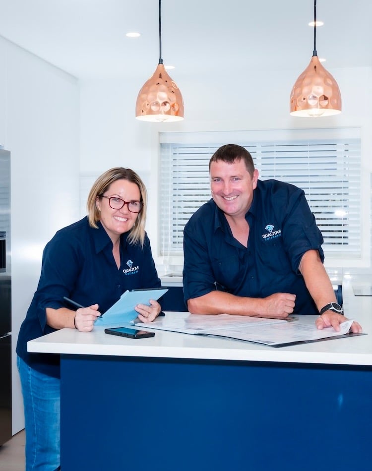Amanda and Bryce from Qualitas Builders, Auckland