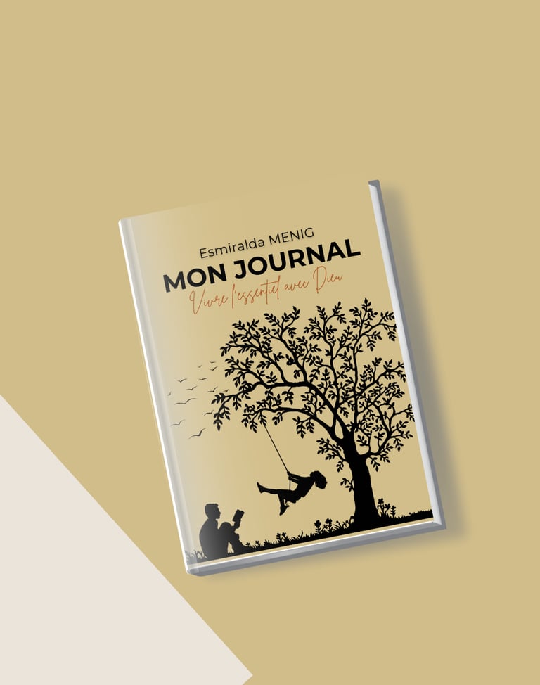 Journal chrétien de prière pour noter ses pensées, ses versets bibliques et sa relation avec Dieu.