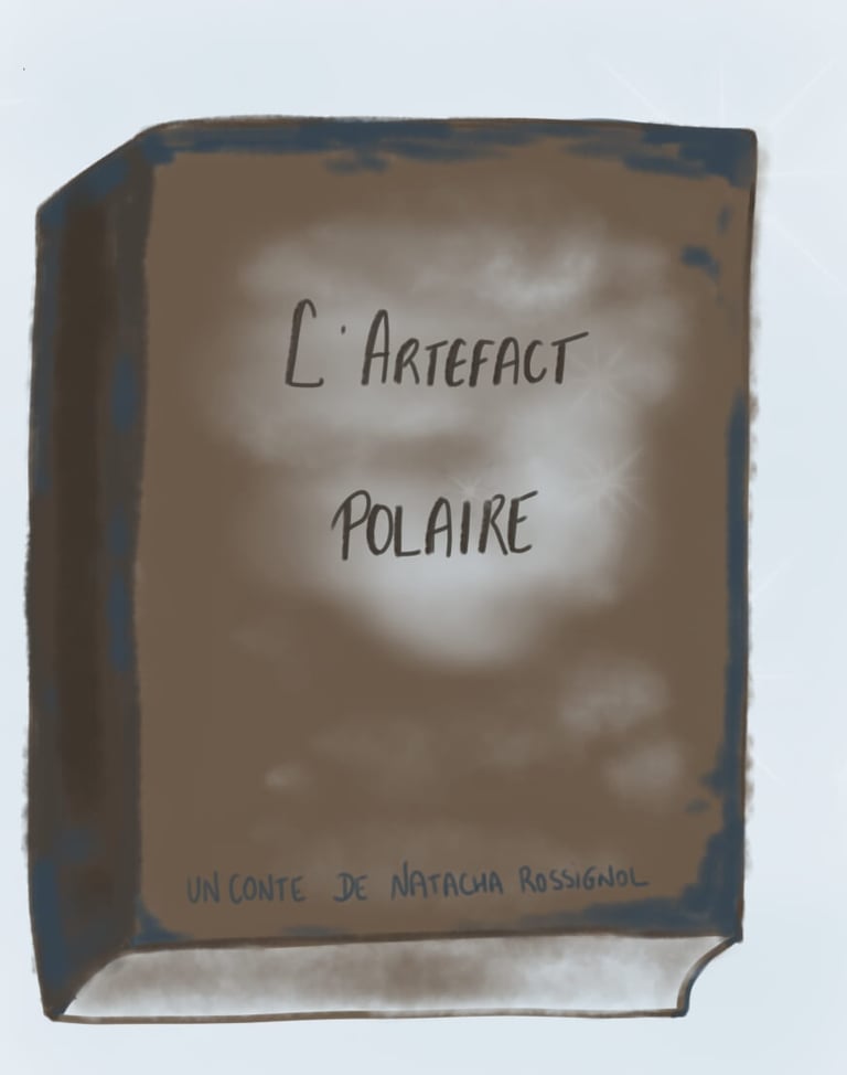 couverture illustrée du conte L’artefact polaire de Natacha Rossignol