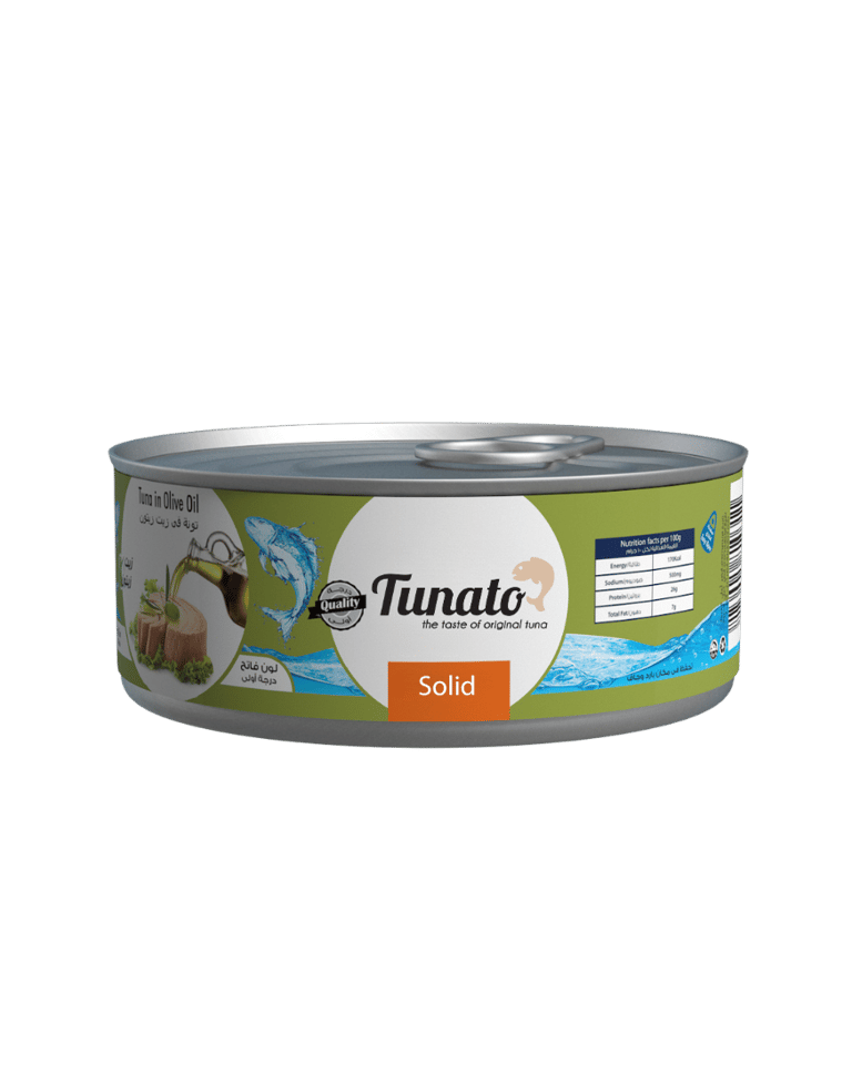 Raya FMCG's Tunato Brand: Solid Tuna in Olive Oil for export and private label.