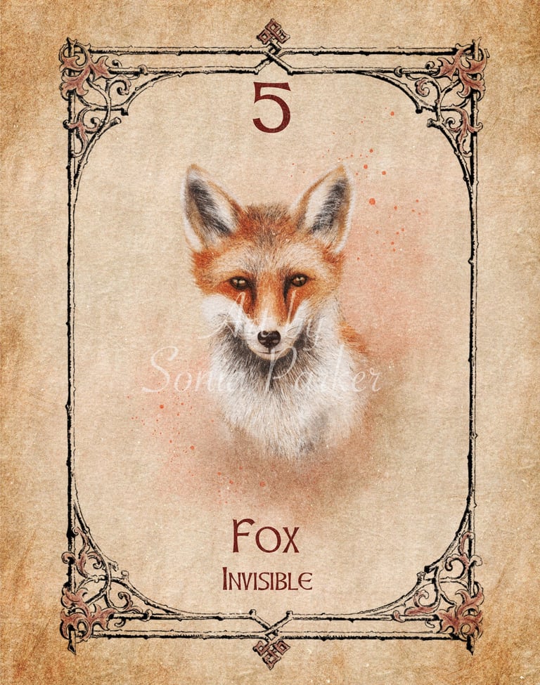 Fox card from the animal spirit oracle deck