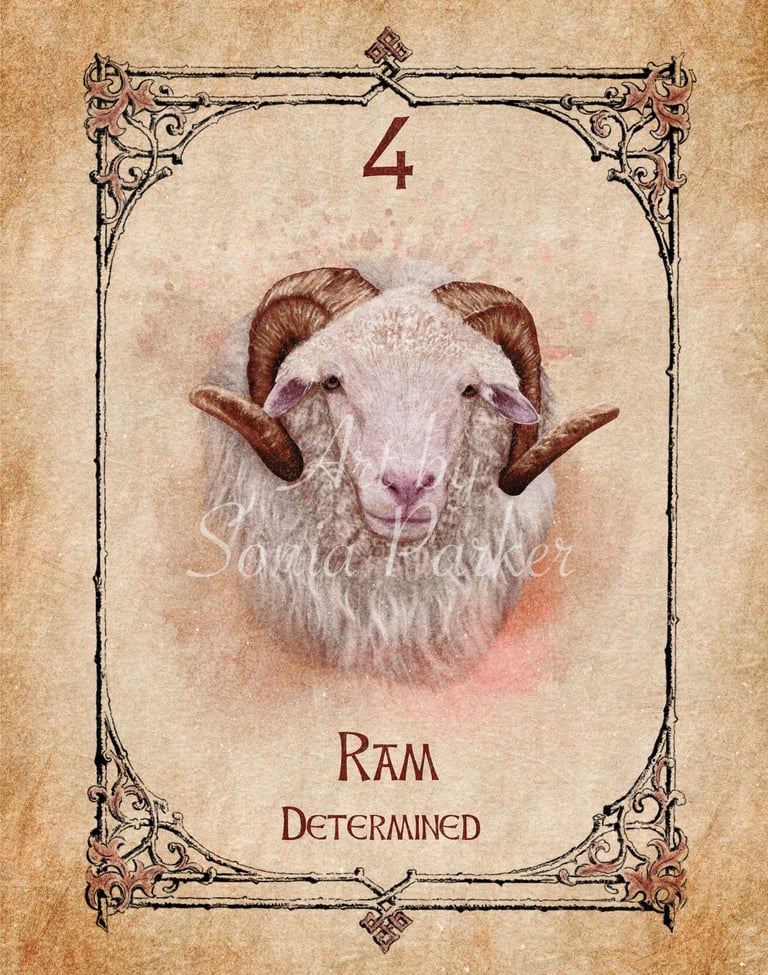 Ram card from the animal spirit oracle deck