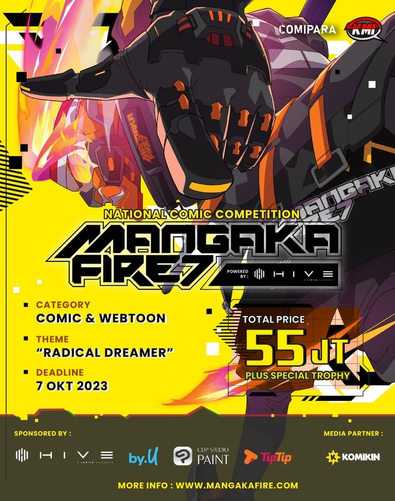 Mangakafire Komunitas Komik Komunitas Mangaka Indonesia di COMIPARA, kompetisi komik dan webtoon