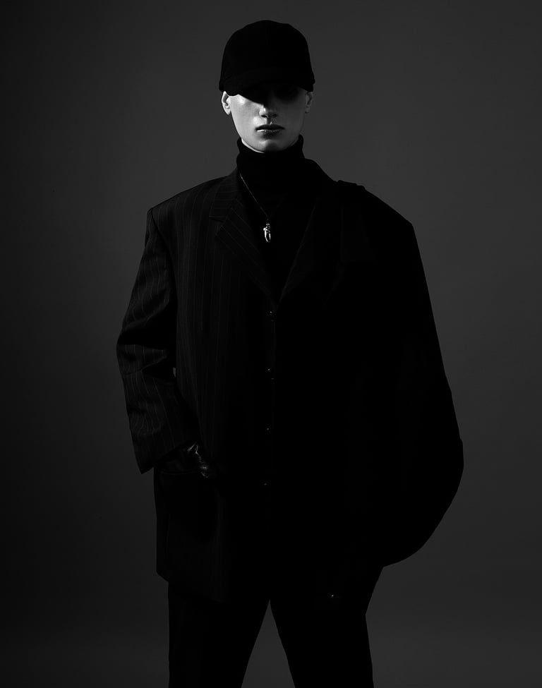mannequin homme claire obscure portrait studio