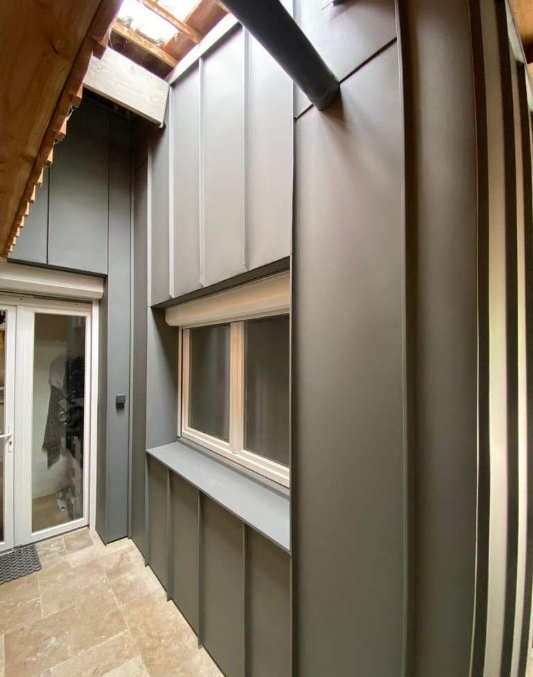 bardage metal maison