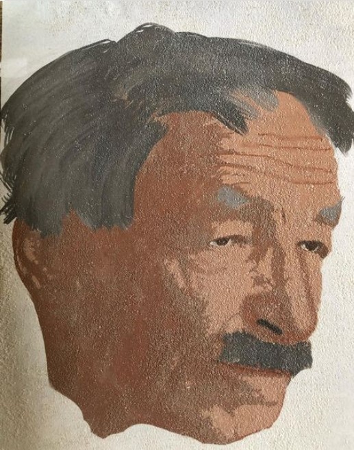 peinture numérique imprimée sur sable - numéric painting print on the sand