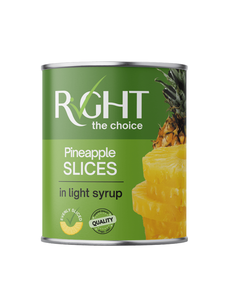 Raya FMCG's Right Brand: Pineapple Slices for export and private label.