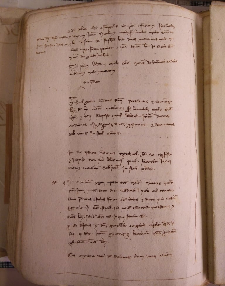 Paper records from 1302 Bologna.