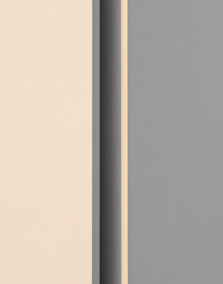 A vertical detail shot of modernist architecture, focusing on the intersection of two planes. Soft afternoon light creates a gradient from #2F363F to #F5F7FA. Clean, sharp lines.