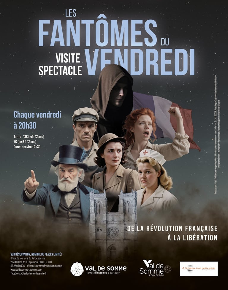 Affiche des Fantômes du vendredi. Val de Somme. A l'évidence trois petit points.