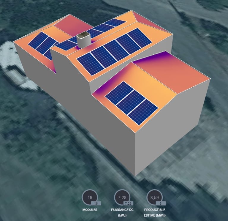 Etude photovoltaique en autoconsommation dans le Rhône