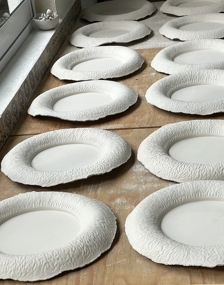 Platos de Claire Lippmann en crudo