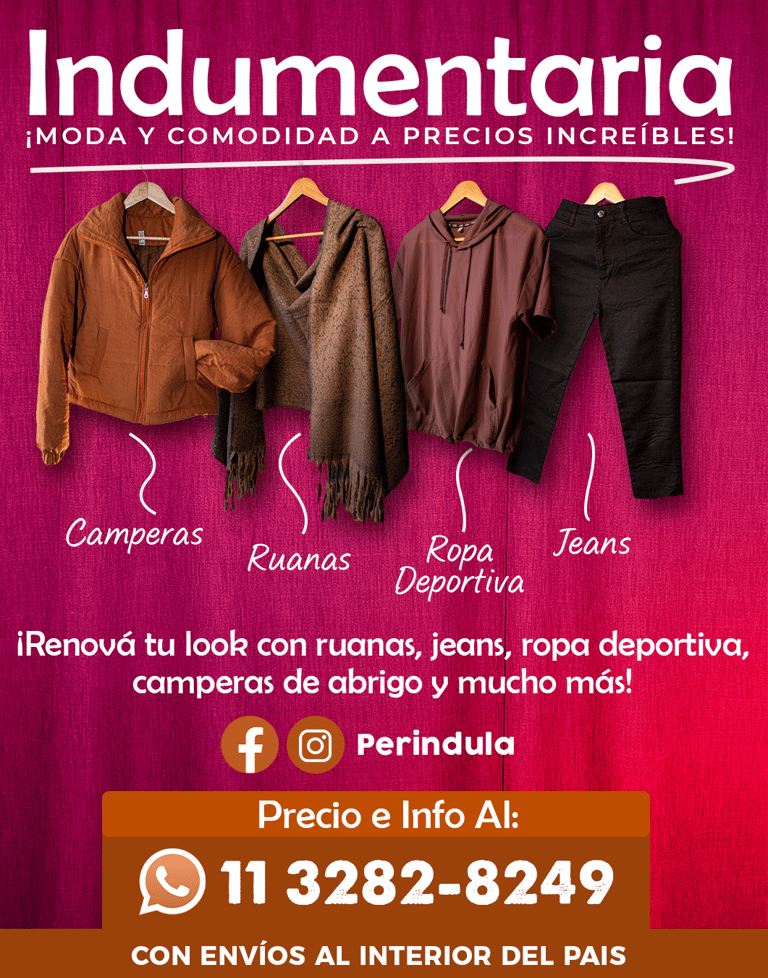 Folleto indumentaria