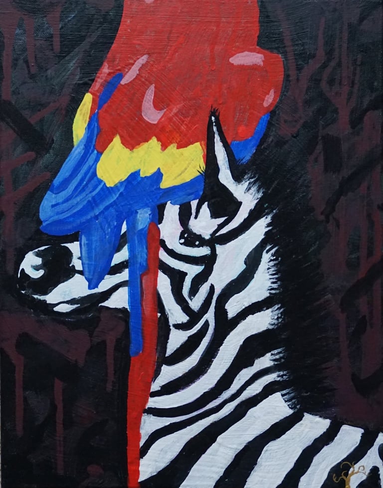 Kevo 2022 Painting/ Canvas/ Figurative/ Storytelling/ politics/power/"Bureaucratic Assurances"