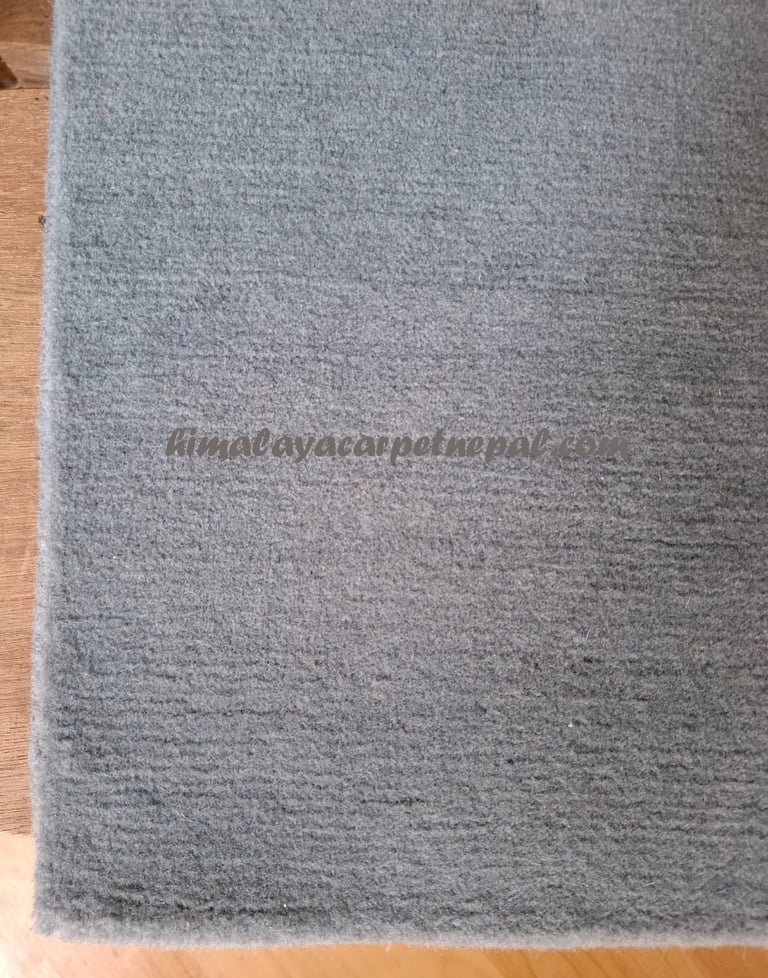 Hand-knotted rug sample with cut pile made from premium Tibetan Highland wool- Front Side