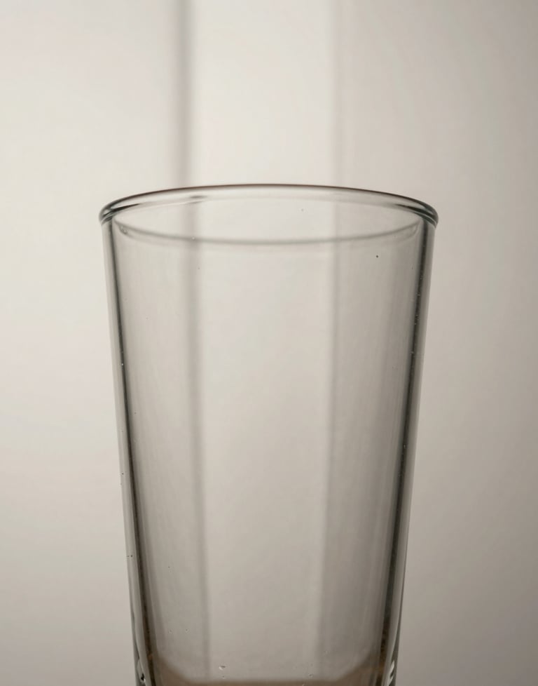 An abstract image of glass and light, representing clarity and transparency in business strategy. Off-white and light grey tones.
