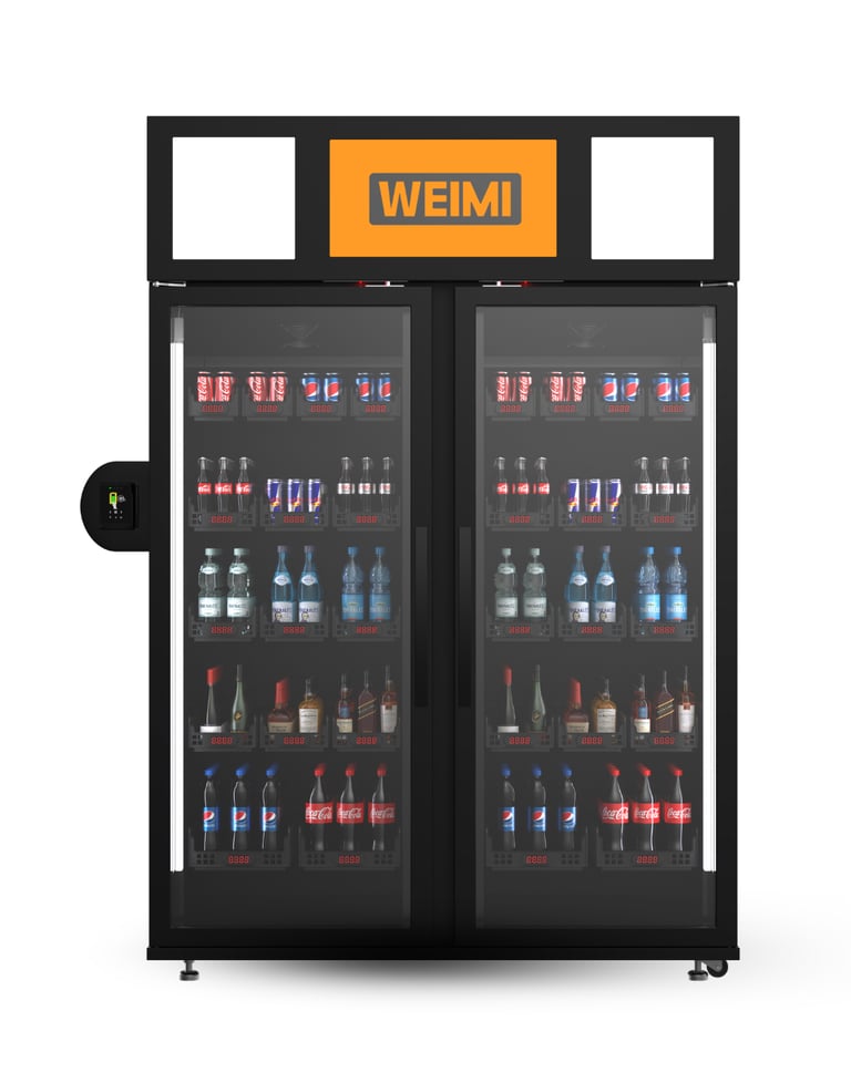WEIMI divdurvju pašapkalpošanās ledusskapis lielākam produktu klāstam