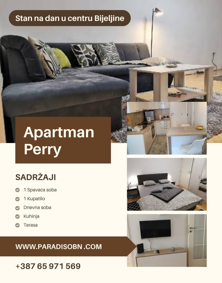 a flyer for a apartment in a house