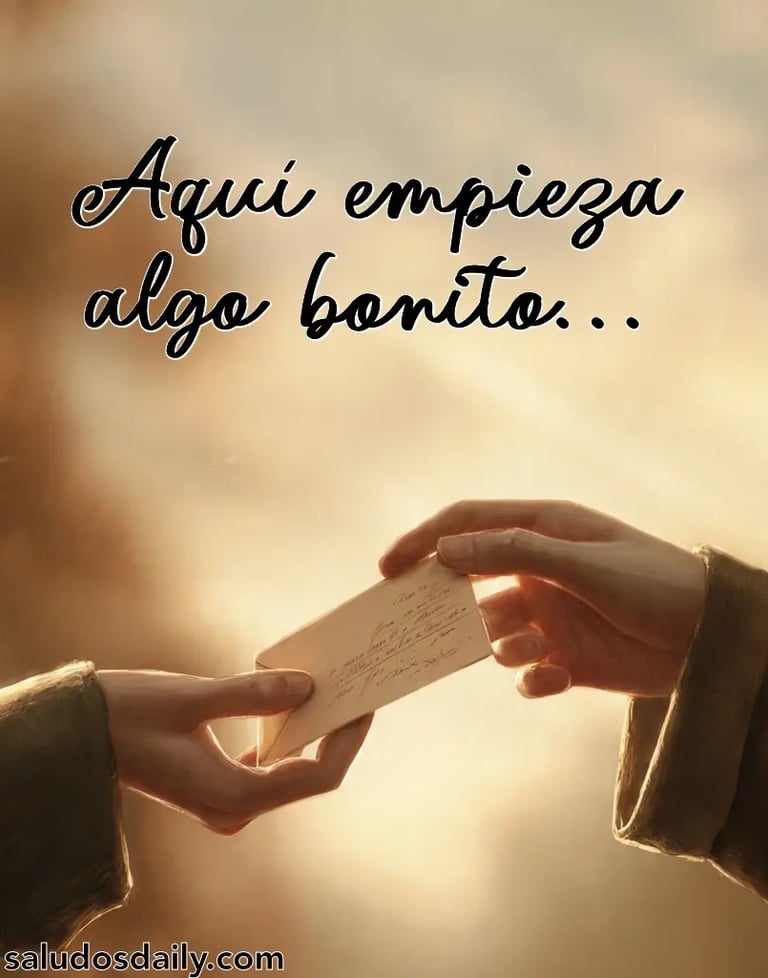 Primer plano de dos manos acercándose mientras intercambian una pequeña nota escrita a mano