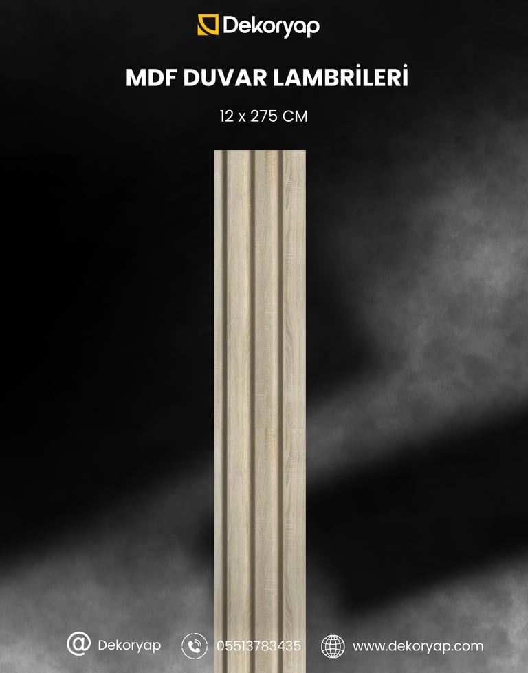 ahşap mdf duvar lambri izmir