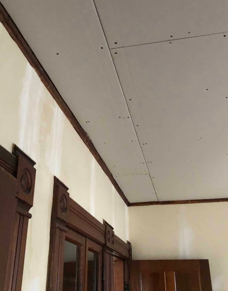 drywall over popcorn ceilings in massachusetts
