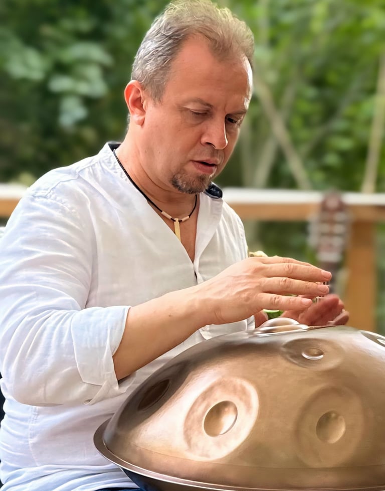 Muzica handpan concert live in cadrul unui eveniment privat