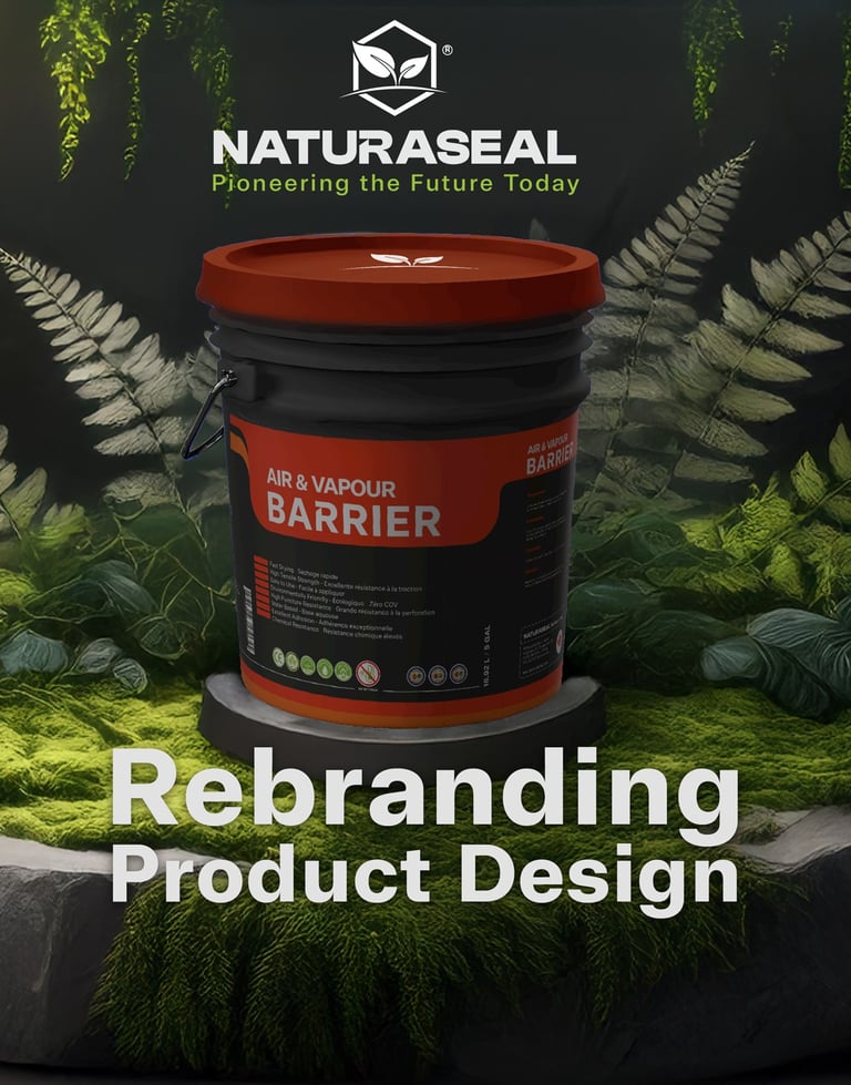 Naturaseal rebranding project by Mantegh studio