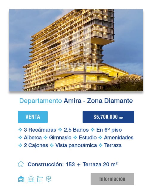 departamento en venta vista panorámica, zona Diamante, Querétaro