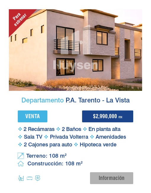 venta departamento en Residencial La Vista, Queretaro